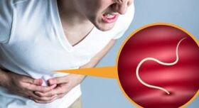 Belly pain of worms