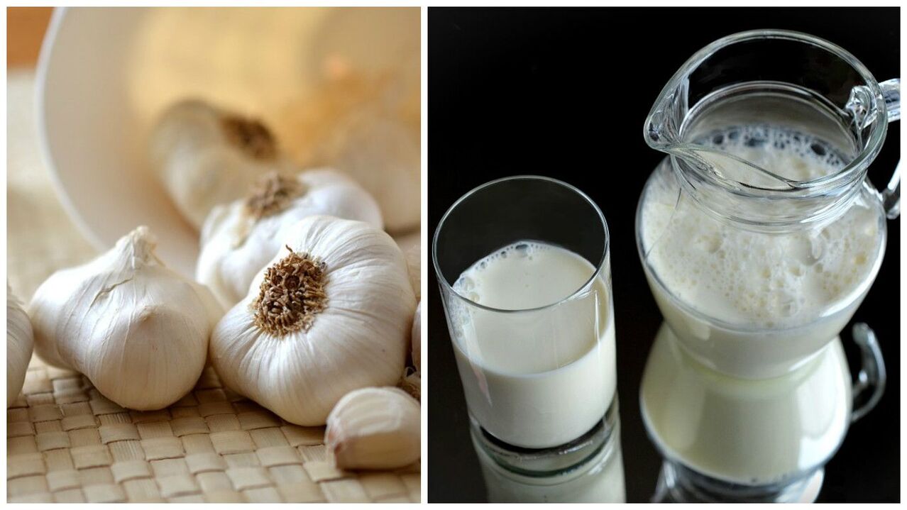 Garlic and milk fight parasites