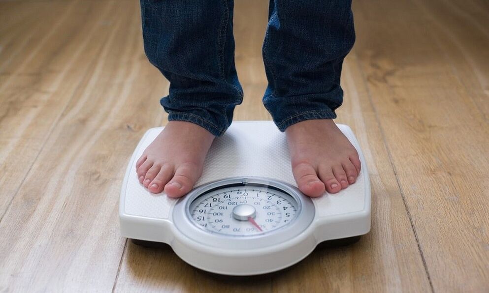 Weight loss in the presence of worms