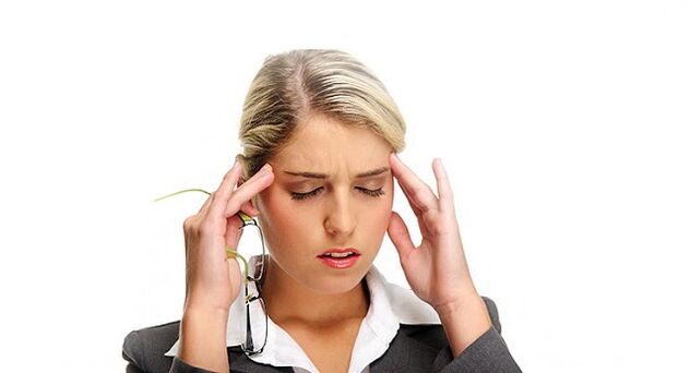 Headache caused by parasites